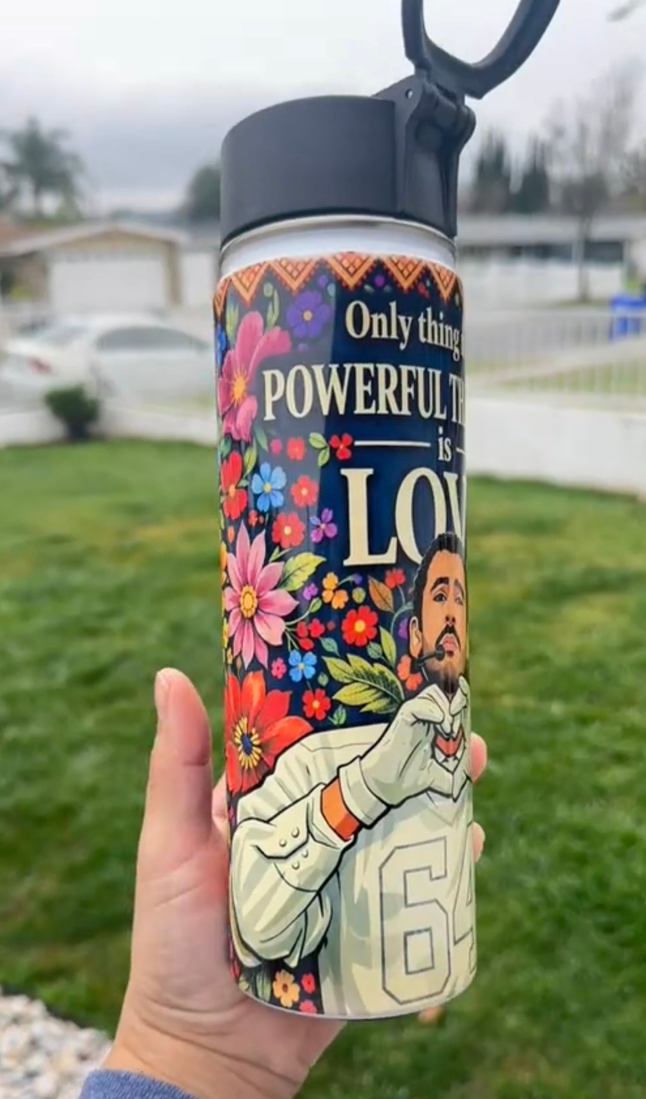 Bad Bunny water bottle