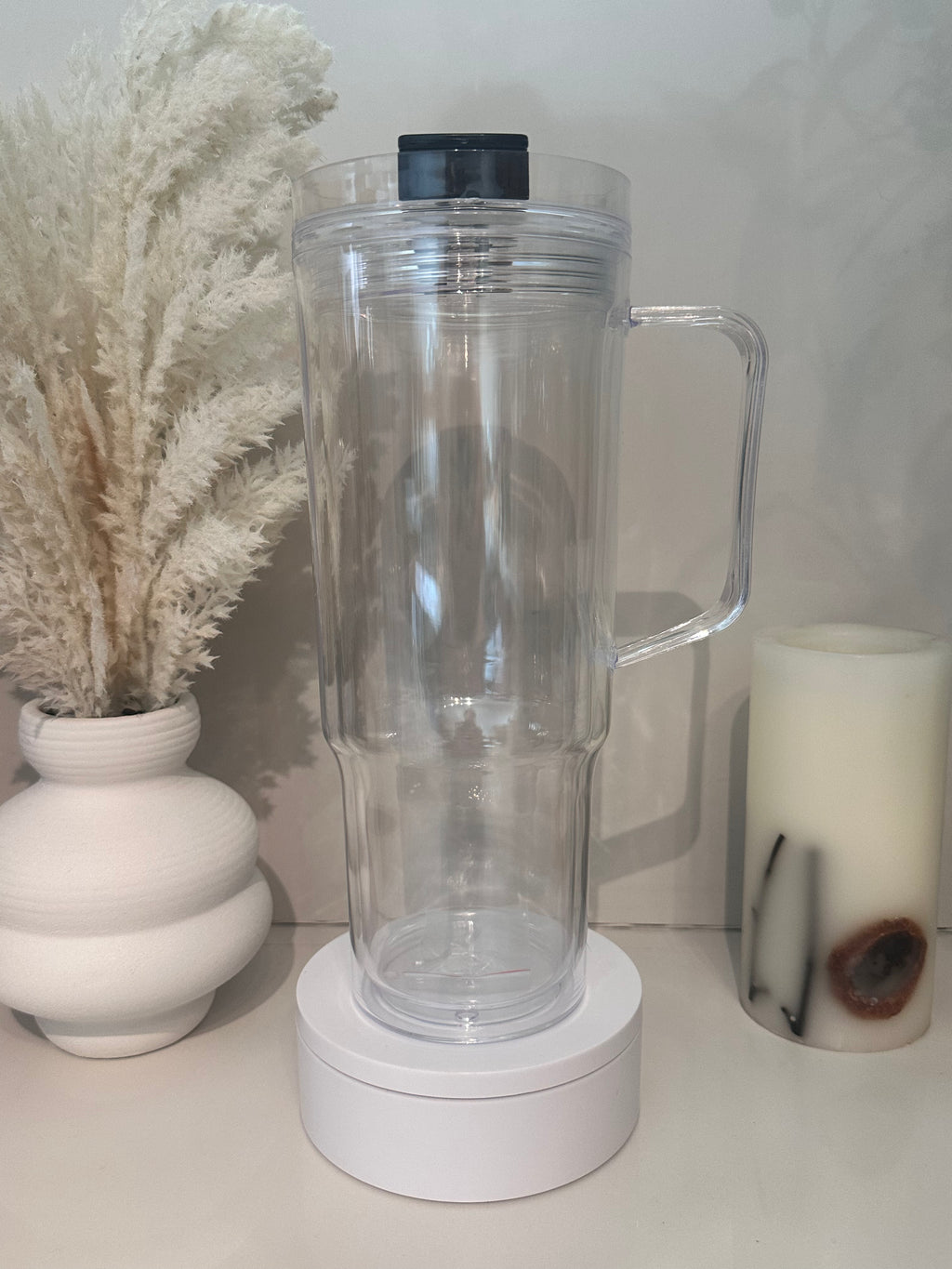 Acrylic snow globe cup