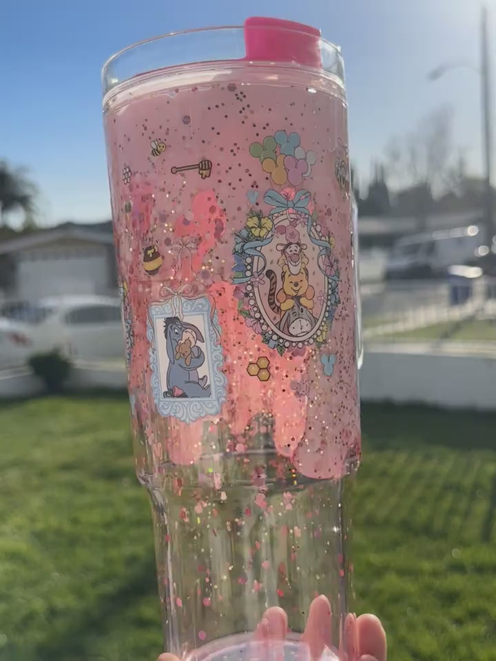 Acrylic snow globe cup